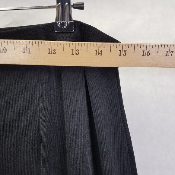 Chico's Travelers Pants Women’s XL Short Slinky Wide Leg Pull On Crop Black - Picture 9 of 12